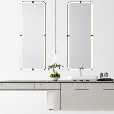 现代卫生间洗手台3D模型