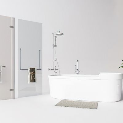 卫生间浴缸花洒3D模型