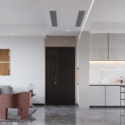 现代客餐厅厨房