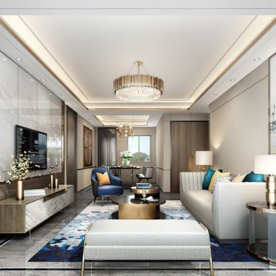 现代样板房客厅