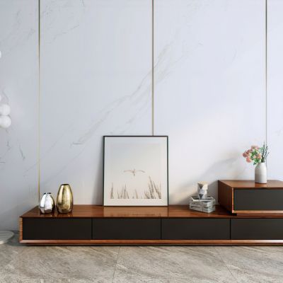 北欧实木电视柜