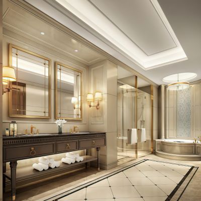 简欧卫生间3D模型