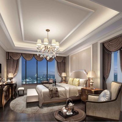 简欧奢华卧室3D模型