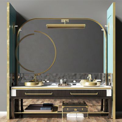 现代卫生间洗手台3D模型