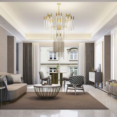 现代样板房客厅