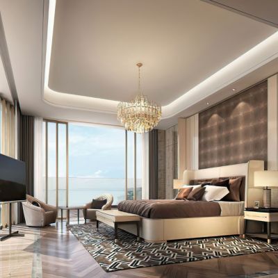 现代样板房豪华卧室3D模型