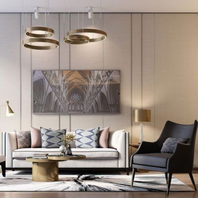 现代样板房客厅