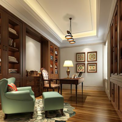 书房3D模型