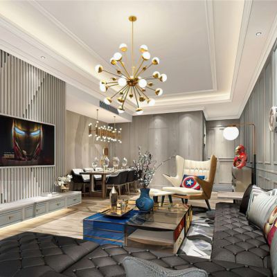 现代样板房客厅