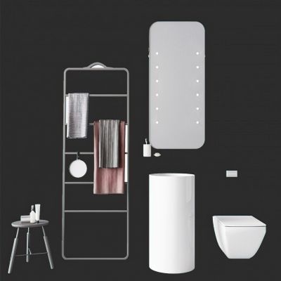 现代卫生间洗手台3D模型