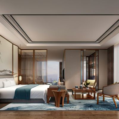 中式卧室3D模型