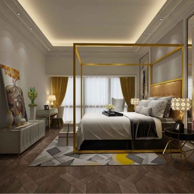 简约现代卧室3D模型