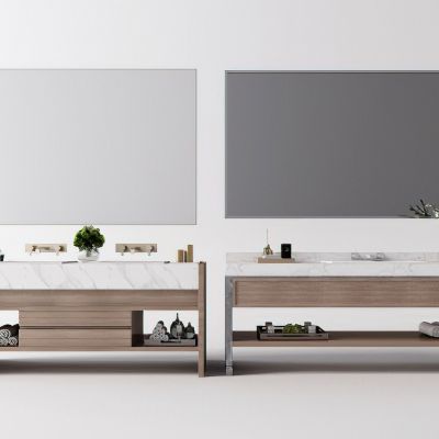 卫生间洗手台3D模型