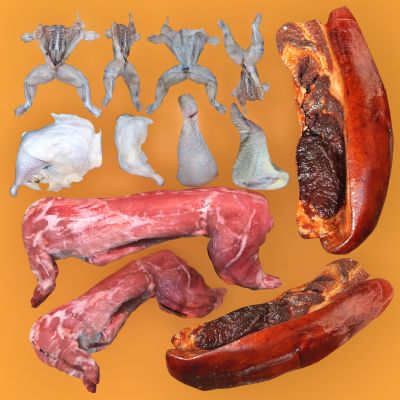 现代腊肉 猪肉 兔肉 鸡肉