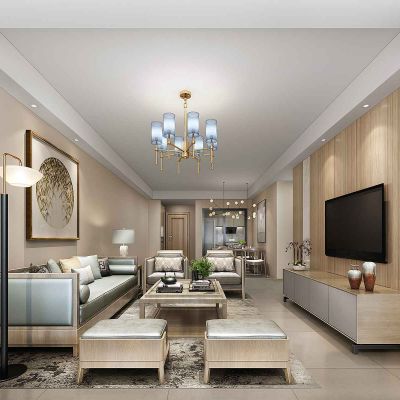 简约新中式客厅