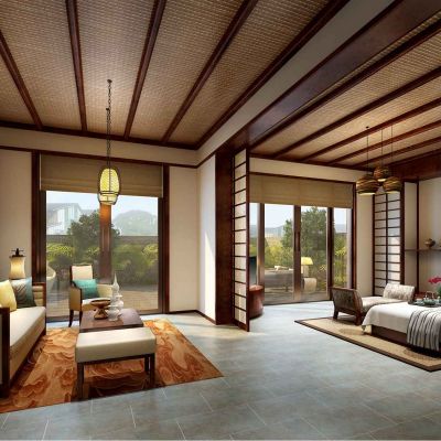 东南亚卧室3D模型