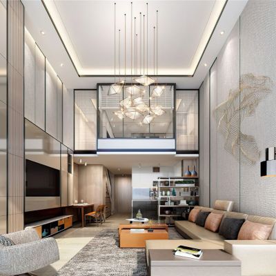 现代样板房客厅