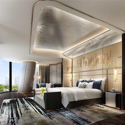 现代卧室3D模型