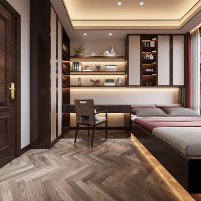 新中式榻榻米卧室