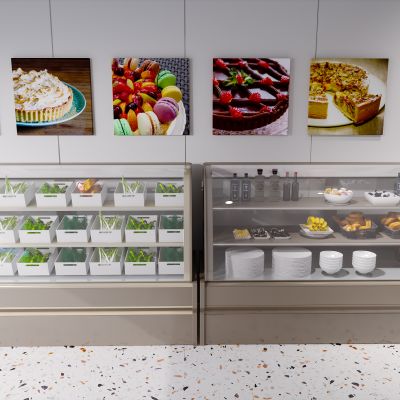 现代简约风格麻辣香锅点餐台