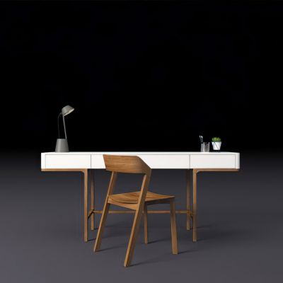 北欧现代书桌休闲椅