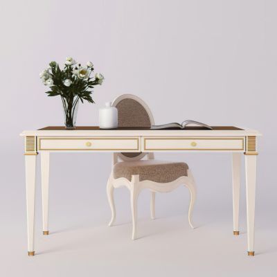 美式古典书桌椅子