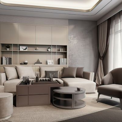 现代客厅沙发组合