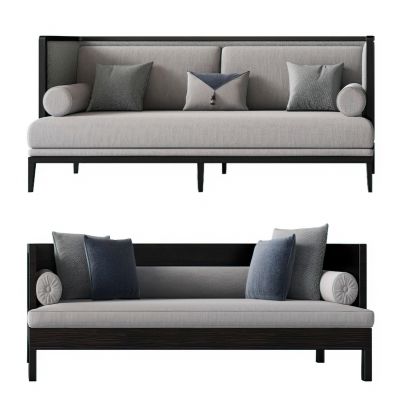 新中式多人休闲沙发