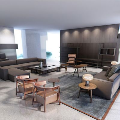 現代家具客廳沙發休閑椅3D模型