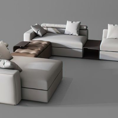 Fendi芬迪现代休闲沙发3D模型