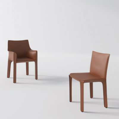 FREESPACE现代皮质休闲椅