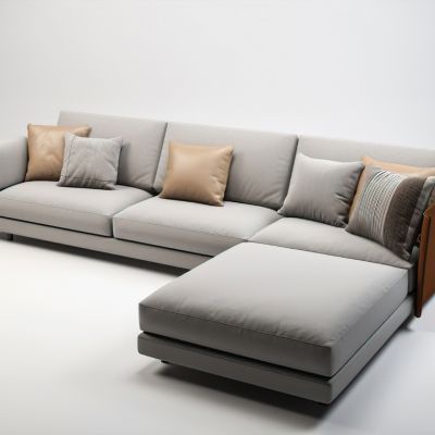 现代休息沙发转角沙发