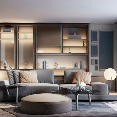 现代客厅沙发组合