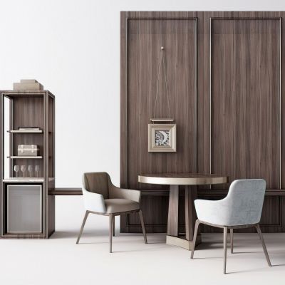 现代休闲椅装饰柜