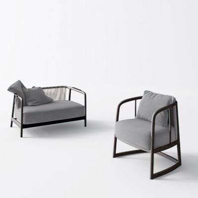 新中式休闲椅子