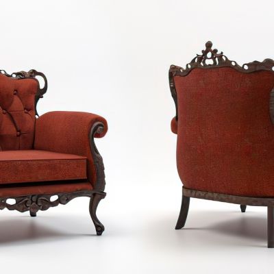 欧式古典单人沙发