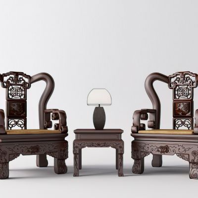 中式休闲椅边几