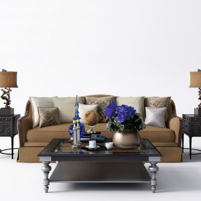 美式休闲沙发组合