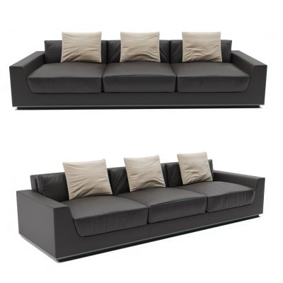 后现代休闲布沙发3D模型