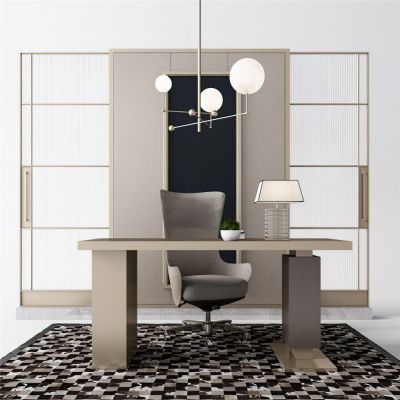 现代书桌办公椅吊灯