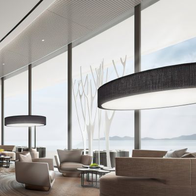 售楼处洽谈区休闲沙发组