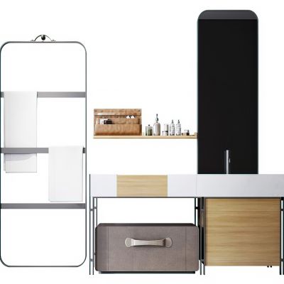 北欧客房卫生间洗手台