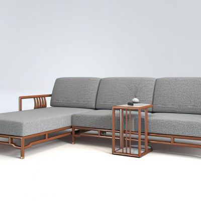 新中式转角沙发3D模型