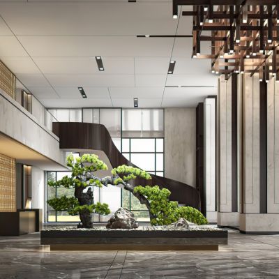 度假酒店大堂接待前厅