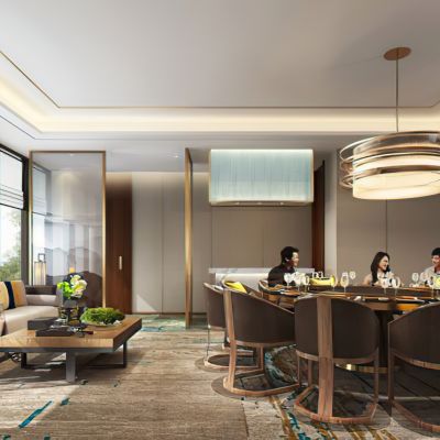 现代包房沙发餐椅组合