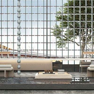 新中式酒店大堂前台接待