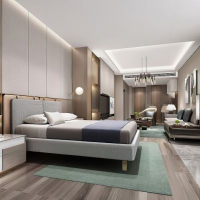 现代卧室沙发组合