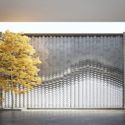 现代度假酒店大堂中庭