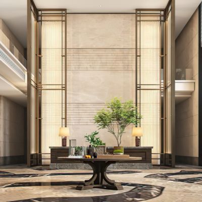 现代酒店接待前厅