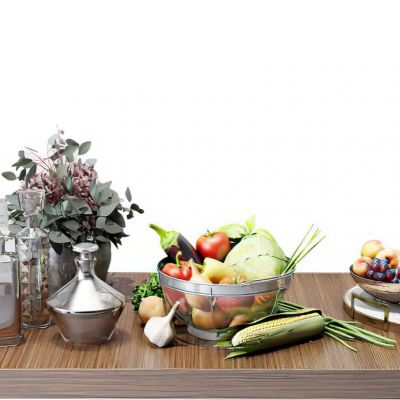 现代酒瓶食物蔬菜水果